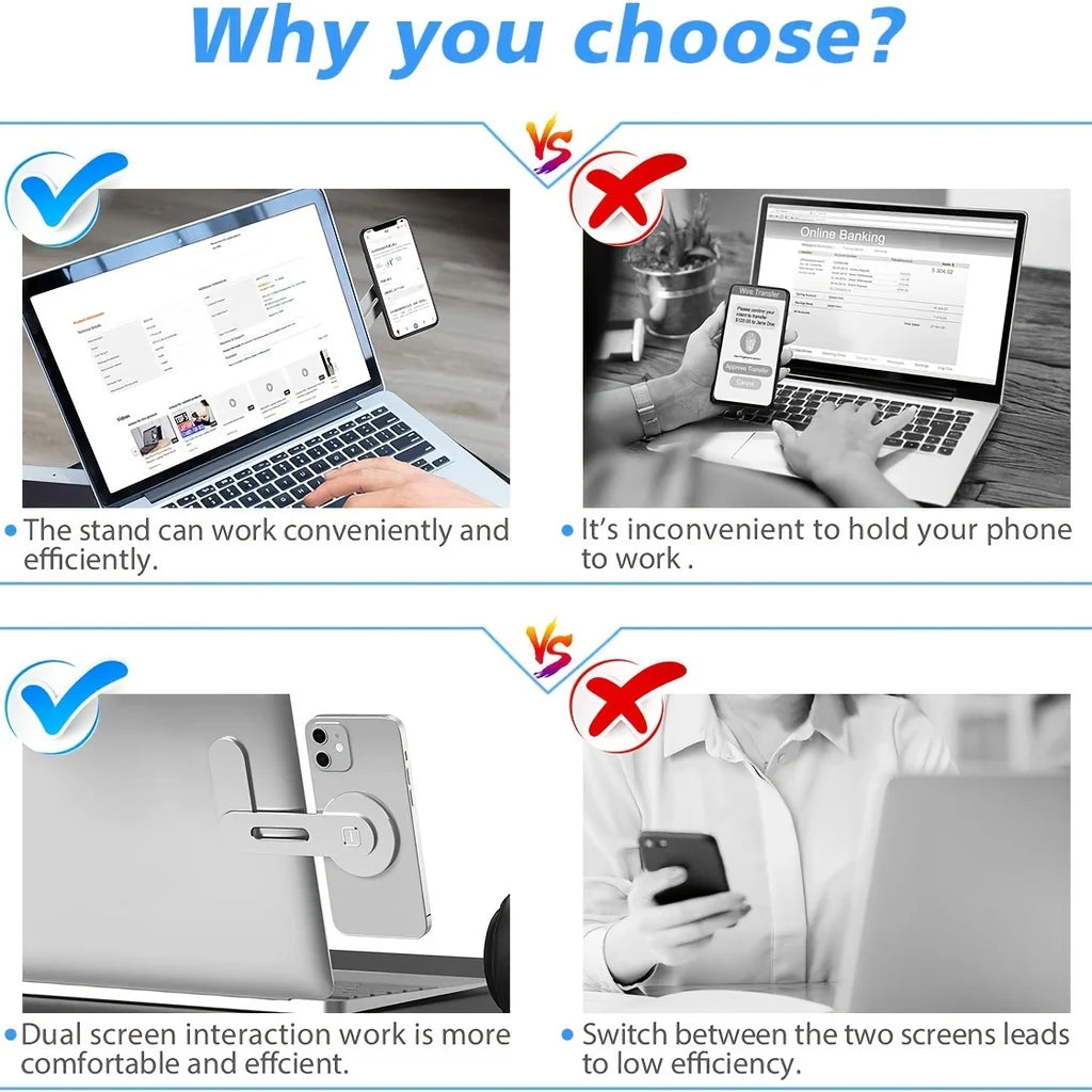 Magnetic Phone Holder for Laptop